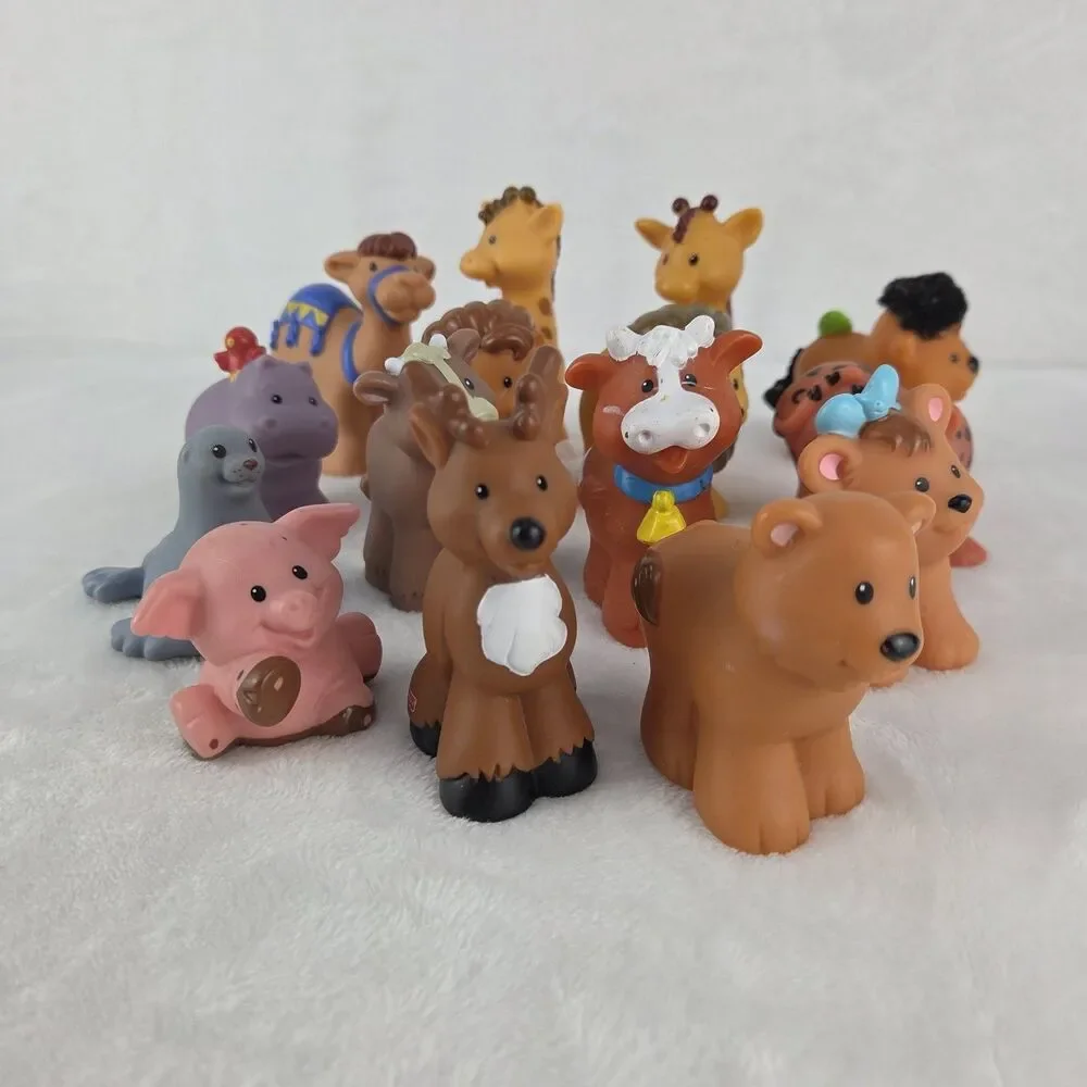 Fisher Price Little People Animals Lot of 15 Zoo Farm Safari Figures